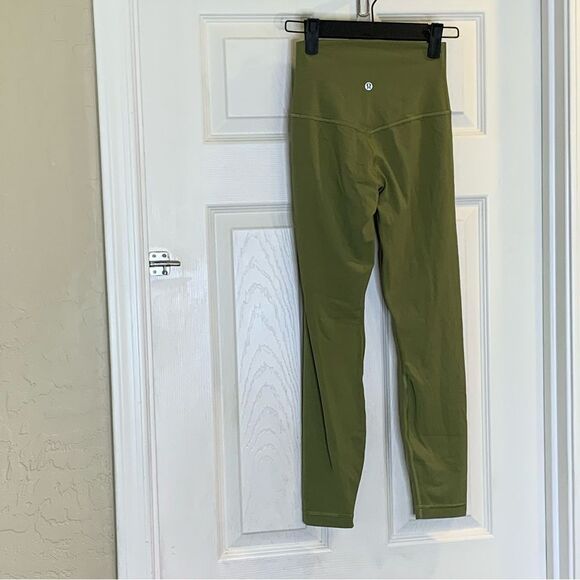 Lululemon Align High-Rise Pant 25" Bronze Green Size 2 - Picture 4 of 8